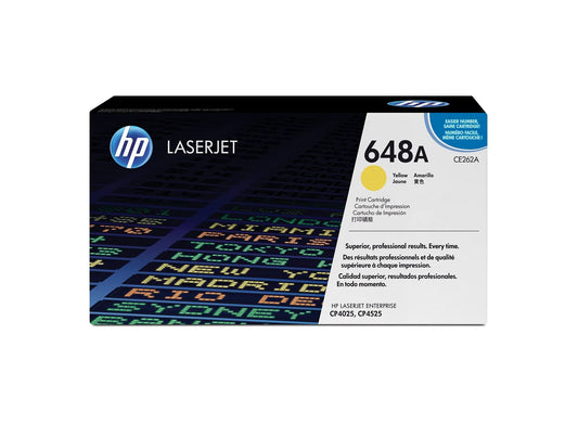 HP 648A Yellow Original LaserJet Toner Cartridge | CE262A