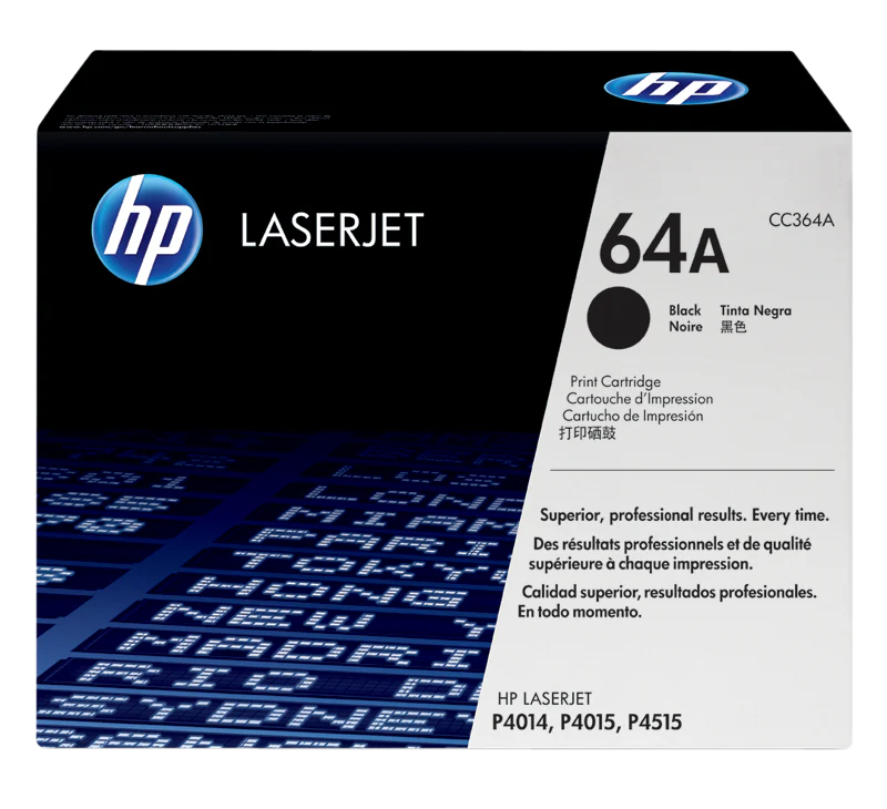 HP 64A Black Original LaserJet Toner Cartridge (CC364A)