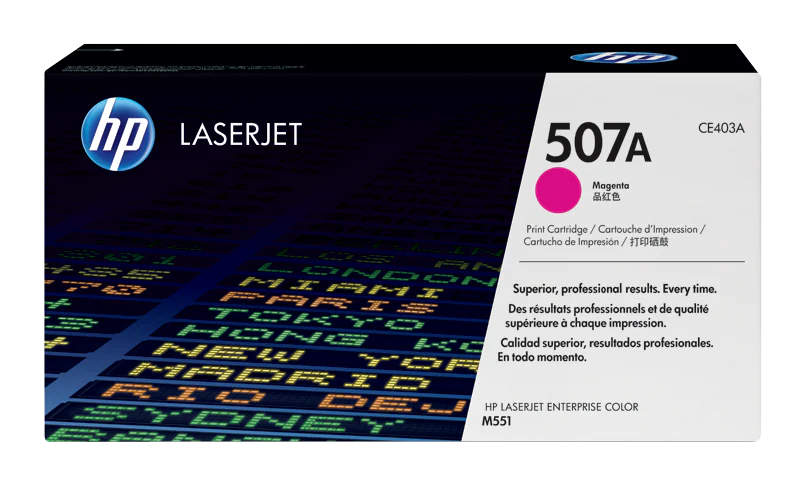 HP 507A Magenta Original LaserJet Toner Cartridge | CE403A