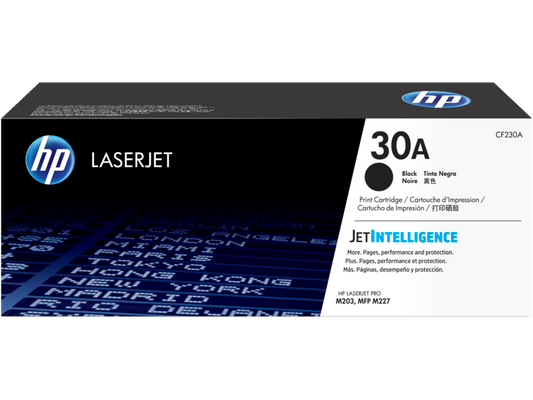 HP 30A Black Original LaserJet Toner Cartridge | CF230A