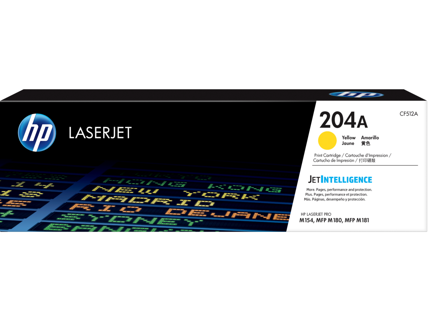 HP 204A Yellow Original LaserJet Toner Cartridge | CF512A