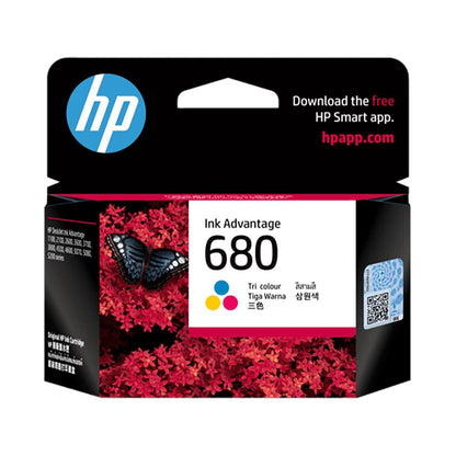 HP 680 Tri-color Original Ink Advantage Cartridge | Genuine HP Thermal Inkjet Cartridge
