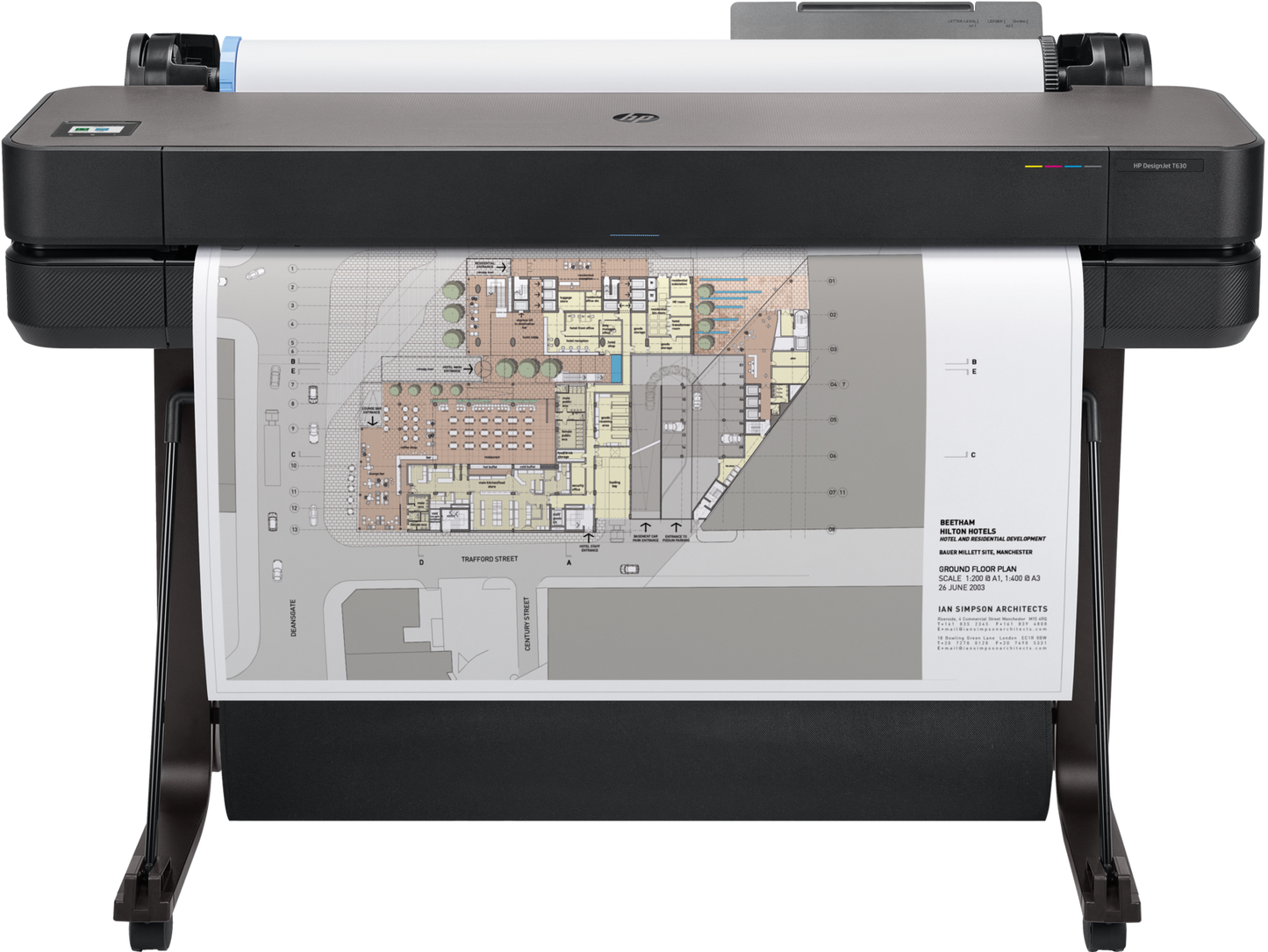 HP DesignJet T630 | Large Format Wireless Plotter Printer | 36" inch