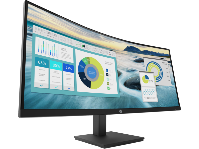 HP P34hc G4 | WQHD USB-C Curved Monitor | Immersive Viewing with Advanced Connectivity