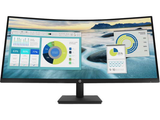 HP P34hc G4 | WQHD USB-C Curved Monitor | Immersive Viewing with Advanced Connectivity