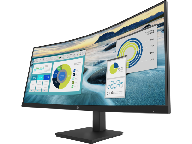 HP P34hc G4 | WQHD USB-C Curved Monitor | Immersive Viewing with Advanced Connectivity