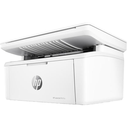 White HP printer on a white background