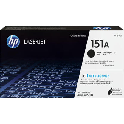 HP 151A Black Original LaserJet Toner Cartridge | W1510A | Standard Yield Toner for HP LaserJet Pro 4003 & 4103 Series