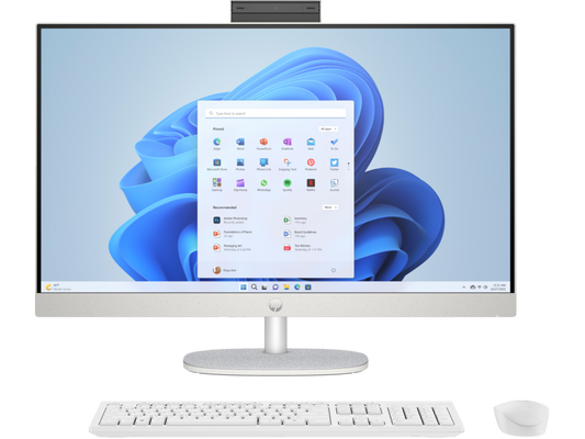 HP All-in-One PC 27-cr0043d | Intel Core i7-1355U | 16GB RAM | 512GB SSD | 27” FHD Touch IPS | Intel Iris Xe Graphics | Win 11 | Shell White