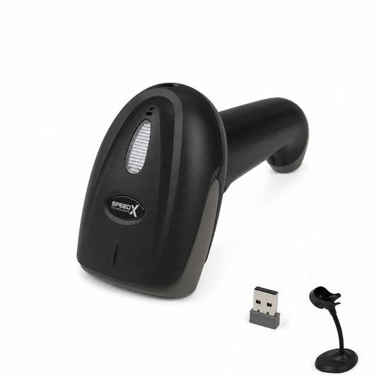 Speed-X 60D 2D Wireless Barcode Scanner | 2.4GHz Wireless | USB Receiver | CMOS Sensor | Charging Stand Included
