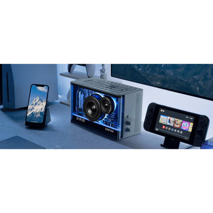 Edifier QD35 | Hi-Res Tabletop Bluetooth Speaker | 40W RMS | Bluetooth 5.3 | GaN 35W Charger | RGB Light Effects