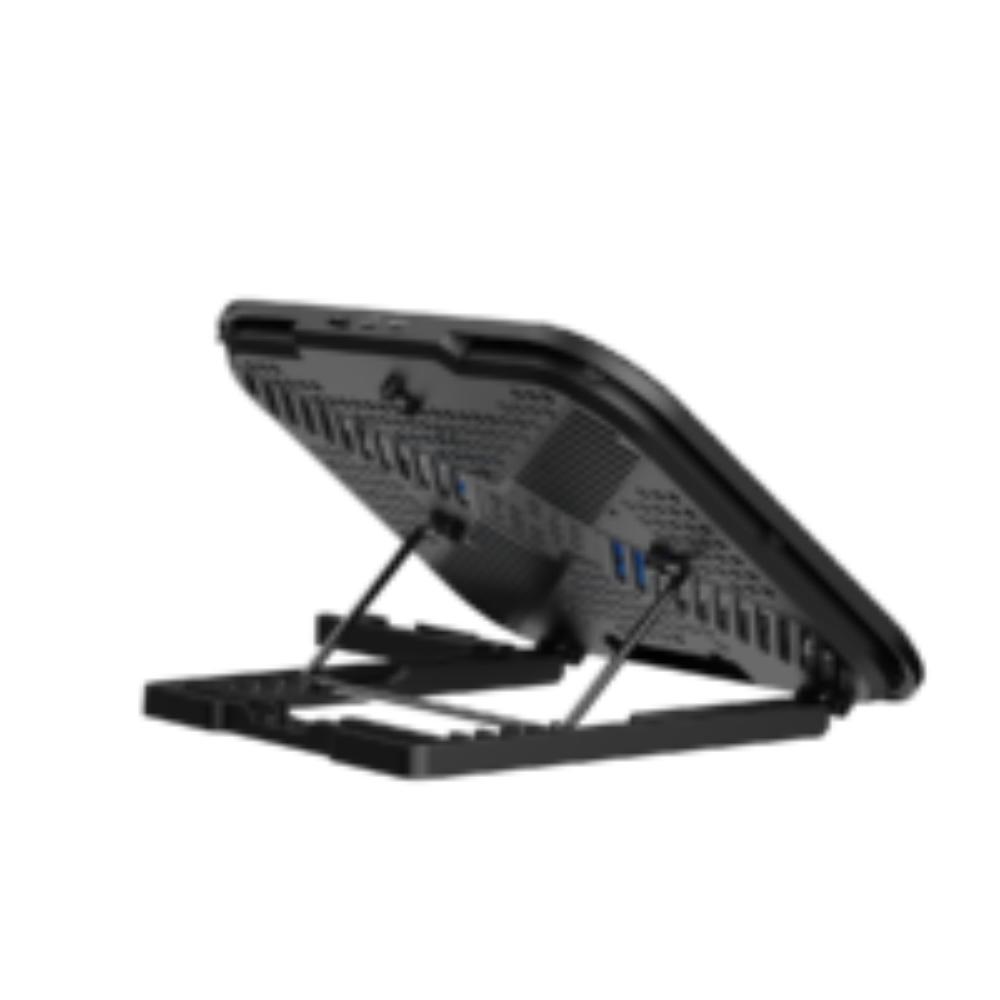 Rapoo CF100 Laptop Cooling Pad | 6 Adjustable Angles | 130mm Cooling Fan | Quiet Operation | Up to 14-Inch Laptops
