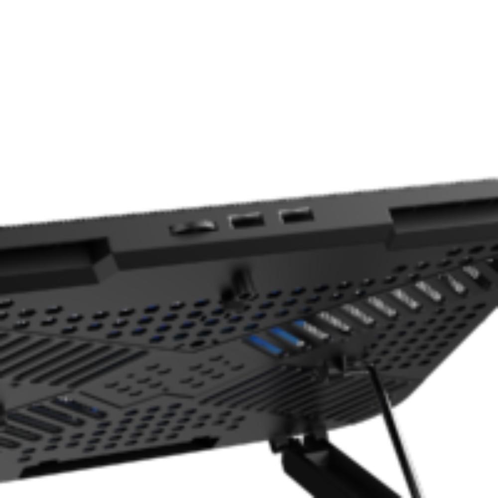 Rapoo CF100 Laptop Cooling Pad | 6 Adjustable Angles | 130mm Cooling Fan | Quiet Operation | Up to 14-Inch Laptops