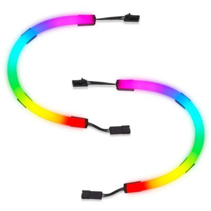 Corsair iCUE LS100 Smart Lighting Strip Expansion Kit (250mm) | 2x 250mm RGB Strips with 15 Individually Addressable LEDs Each