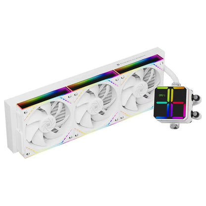 Thermalright Magic QUBE 360 ARGB White & Black 360mm AIO Liquid CPU Cooler | Digital ARGB Screen | Wireless Splice 3-Fan Design