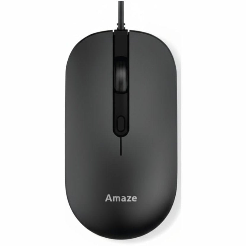 Amaze Probus A704 Wired Mouse | Adjustable 800/1200/1600/2400 DPI | 4 Buttons | Silent Touch | Ergonomic Design | USB 1.6m Cable | Black