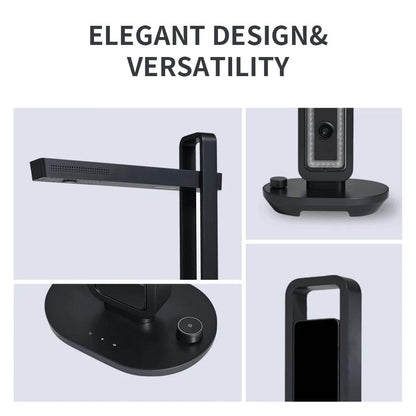 CZUR Aura | 14MP Book & Document Scanner | A3 Scanning | 2-Second Dual-Page Scan | Curve Flattening | 2" TFT Preview Screen | ABBYY OCR (180+ Languages) | Smart Lamp