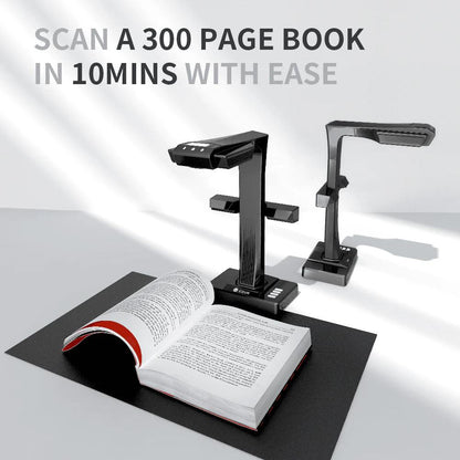 CZUR ET24 Pro | 24MP Overhead Book & Document Scanner, 1.5s Dual-Page Scan, A3 Size, 180+ Language OCR, Curve Flattening Technology
