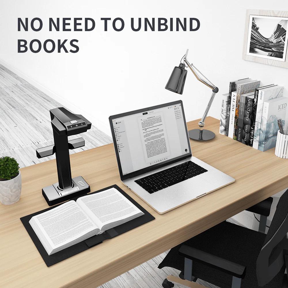CZUR ET24 Pro | 24MP Overhead Book & Document Scanner, 1.5s Dual-Page Scan, A3 Size, 180+ Language OCR, Curve Flattening Technology