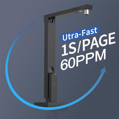 CZUR Lens Pro Document Scanner | 12MP CMOS Sensor | 4032×3024 Resolution | 1-Second Scan | A4 Size | OCR (180+ Languages) | USB Powered | Video Recording