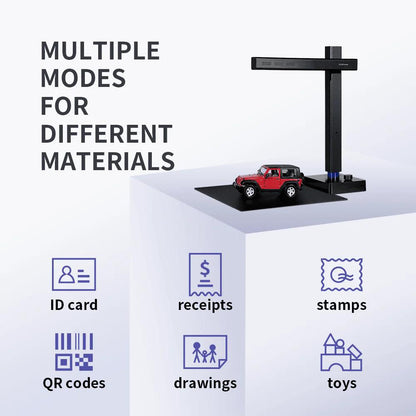 CZUR Shine 800 A3 Pro | 8MP Portable Document & File Scanner | A3/A4 Scanning | 1-Second Scan | Adjustable Height | ABBYY OCR (180+ Languages) | USB Powered | Video Recording
