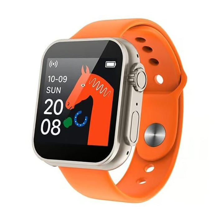 D20 Ultra Smart Watch – Heart Rate, Blood Pressure & Oxygen Monitor | FitPro App (Orange)
