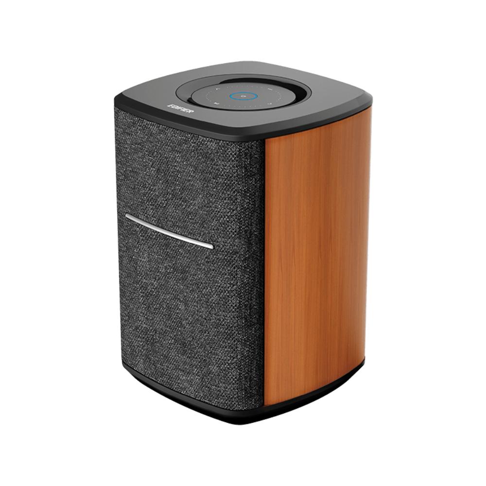 Edifier MS50A Wireless Smart Speaker | Wi-Fi + Bluetooth | Multi-Room Audio | AirPlay 2 | Alexa Compatible | Brown