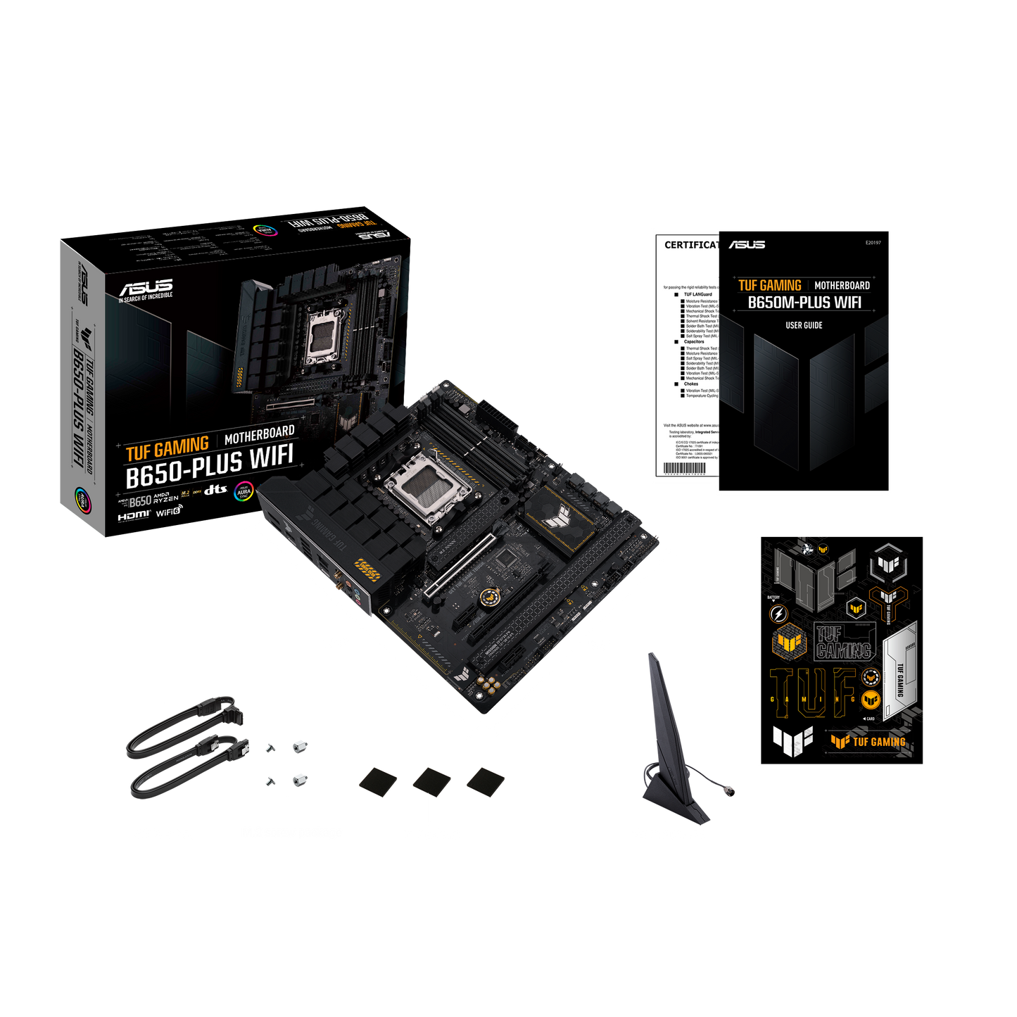 ASUS TUF GAMING B650-PLUS WIFI | AM5 ATX Gaming Motherboard with DDR5, PCIe 5.0, Wi-Fi 6 & Military-Grade Durability