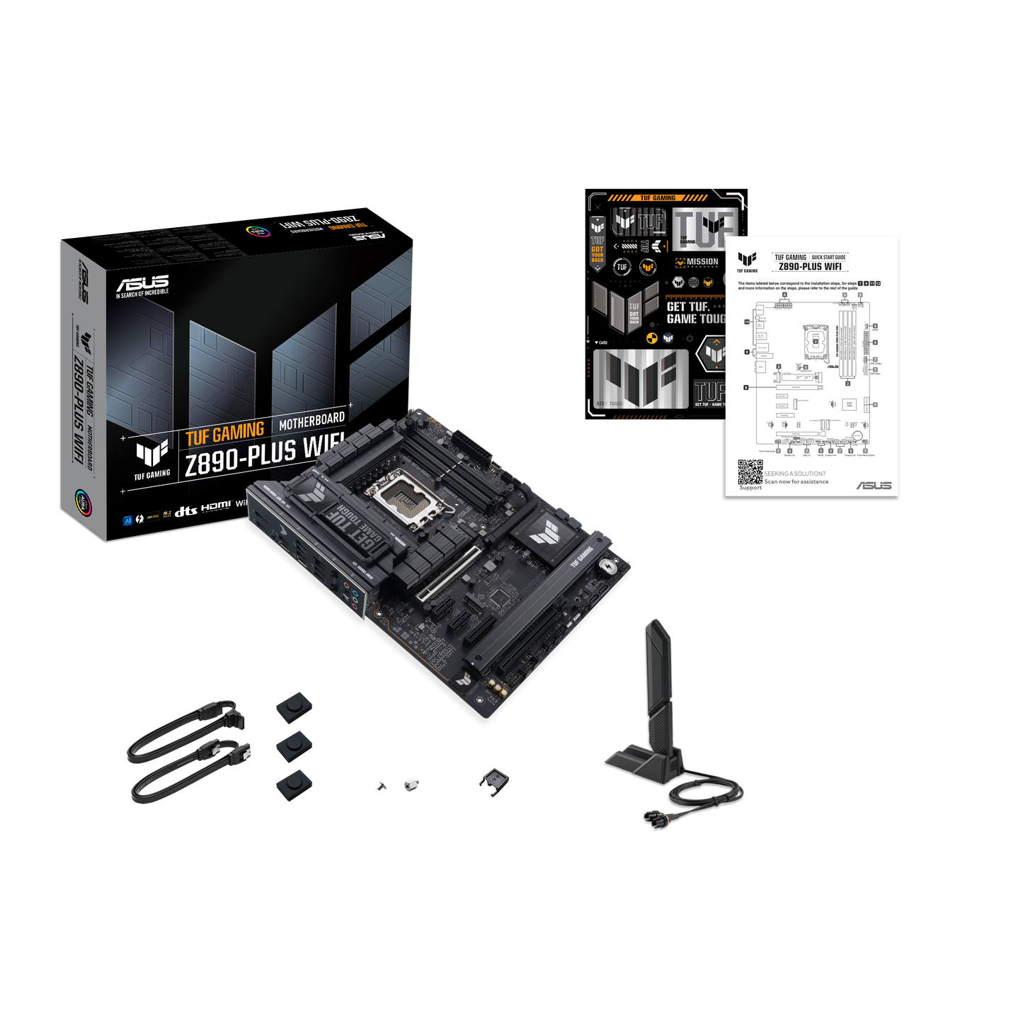 ASUS TUF GAMING Z890-PLUS WIFI | Durable ATX Motherboard with AI-Ready Performance