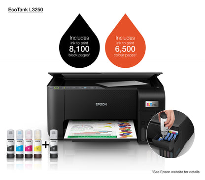 Epson EcoTank L3250 | A4 Wi-Fi All-in-One Ink Tank Printer