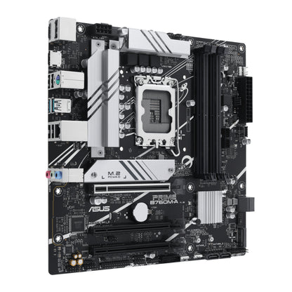 ASUS PRIME B760M-A mATX Motherboard with Intel B760 Chipset, LGA 1700 Socket, DDR5 Support, Dual M.2, Wi-Fi Ready, and Aura Sync RGB
