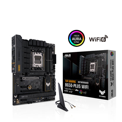 ASUS TUF GAMING B650-PLUS WIFI | AM5 ATX Gaming Motherboard | DDR5 Support | PCIe 5.0 | Wi-Fi 6 | Military-Grade Durability