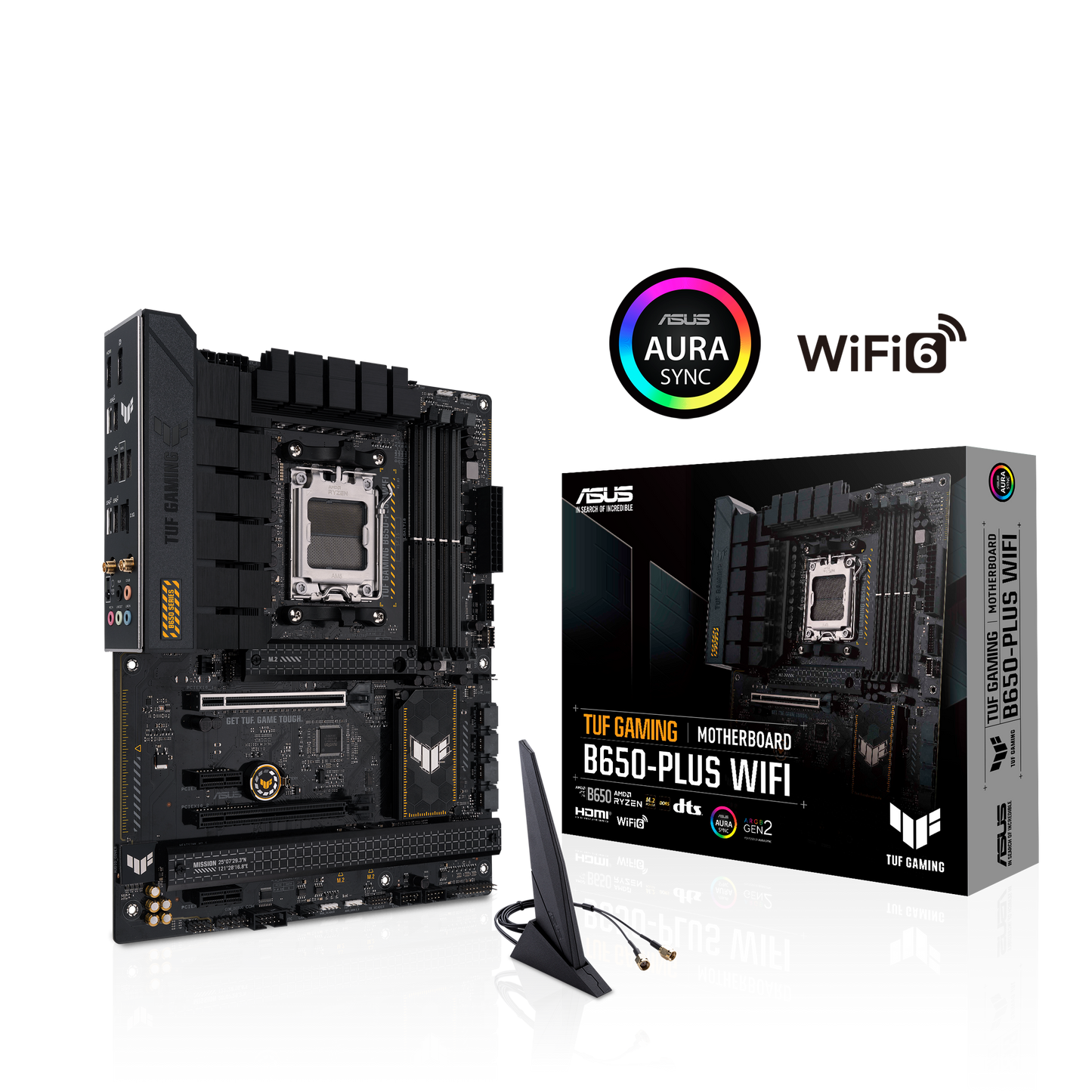 ASUS TUF GAMING B650-PLUS WIFI | AM5 ATX Gaming Motherboard with DDR5, PCIe 5.0, Wi-Fi 6 & Military-Grade Durability