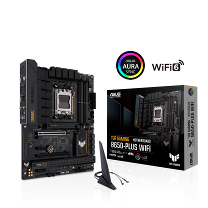 ASUS TUF GAMING B650-PLUS WIFI | AM5 ATX Gaming Motherboard with DDR5, PCIe 5.0, Wi-Fi 6 & Military-Grade Durability