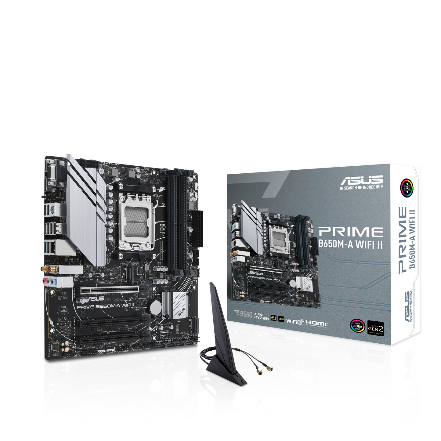 ASUS PRIME B650M-A WIFI II | Micro-ATX Motherboard with DDR5, PCIe 5.0, Wi-Fi 6 & 2.5Gb Ethernet