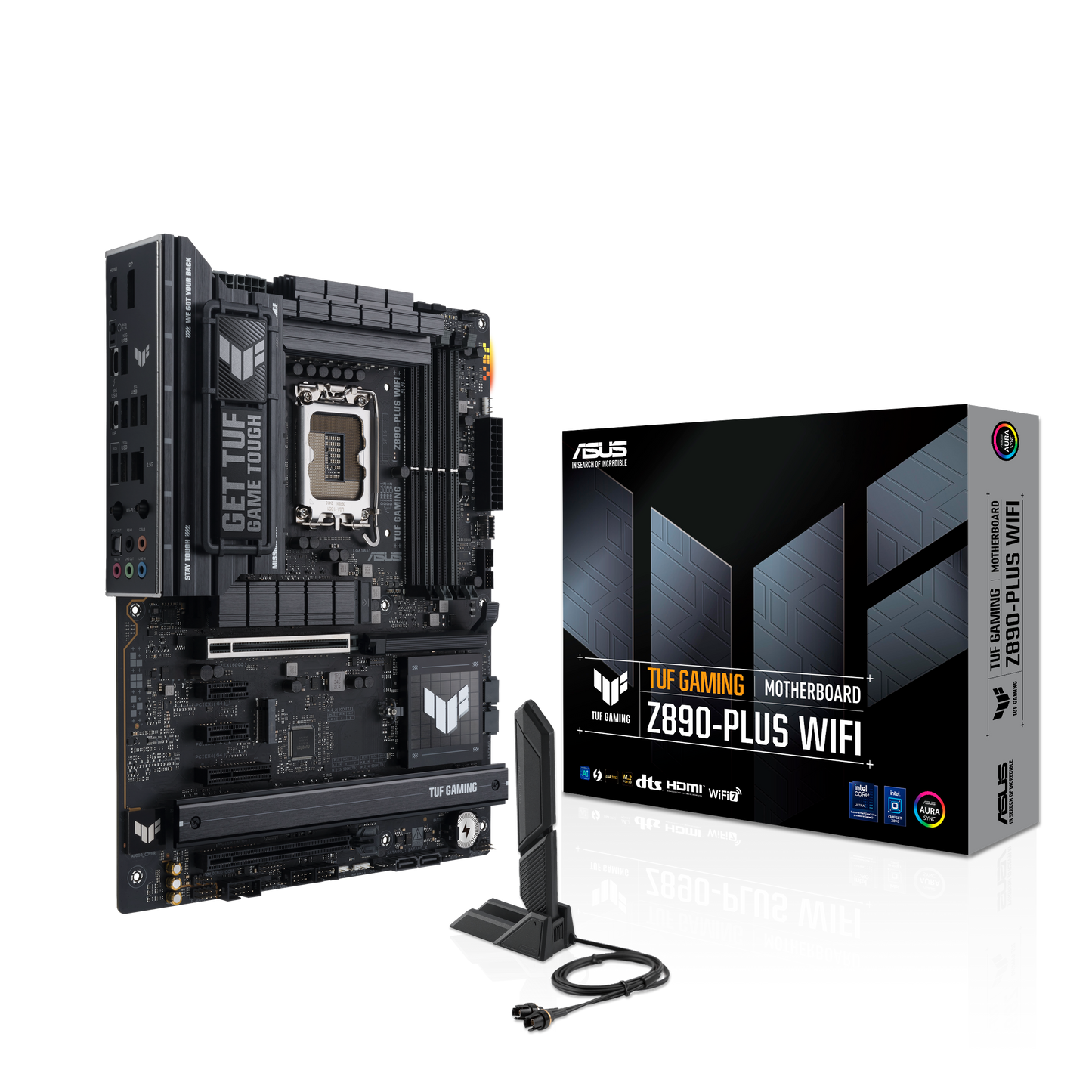 ASUS TUF GAMING Z890-PLUS WIFI | Durable ATX Motherboard with AI-Ready Performance