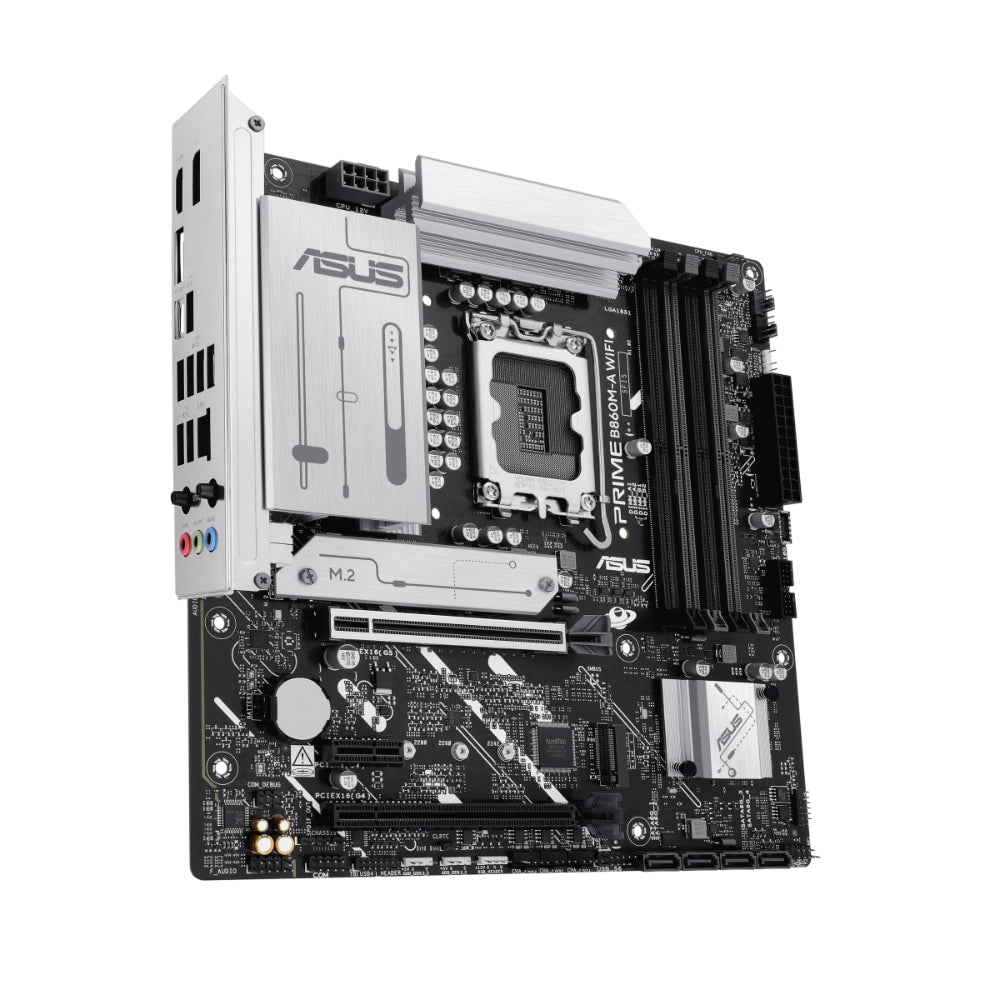 ASUS PRIME B860M-A WIFI-CSM | Micro-ATX Motherboard Ultimate DDR5 | Wi-Fi 6E PCIe 5.0 for AI | Gaming Creative Power