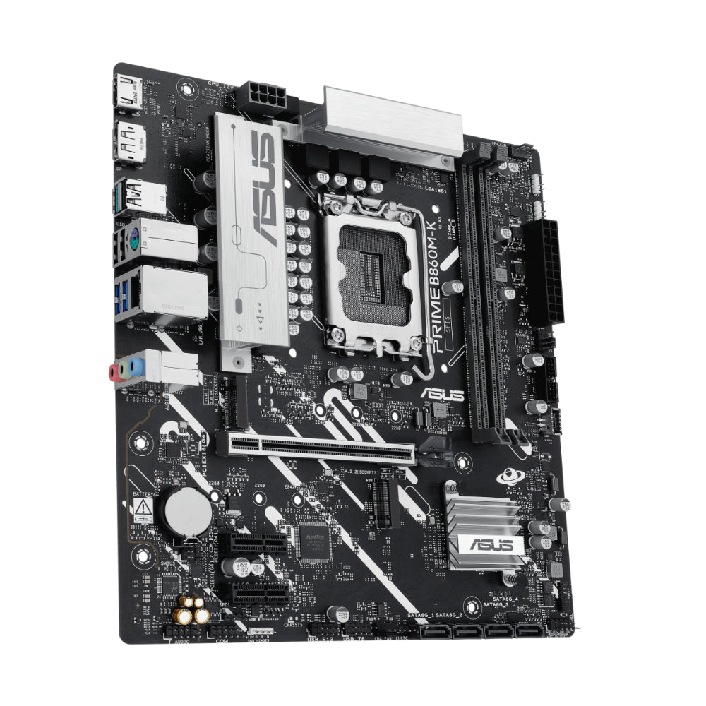 ASUS PRIME B860M-K-CSM D5 | Intel® B860 Micro-ATX Motherboard | LGA 1851 | DDR5 Support | PCIe 5.0 | Wi-Fi 7 | Business-Class Reliability