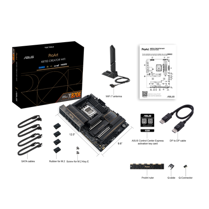 ASUS ProArt X870E-CREATOR WIFI | AMD AM5 Motherboard for Content Creators