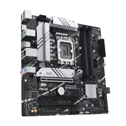 ASUS PRIME B760M-A mATX Motherboard with Intel B760 Chipset, LGA 1700 Socket, DDR5 Support, Dual M.2, Wi-Fi Ready, and Aura Sync RGB