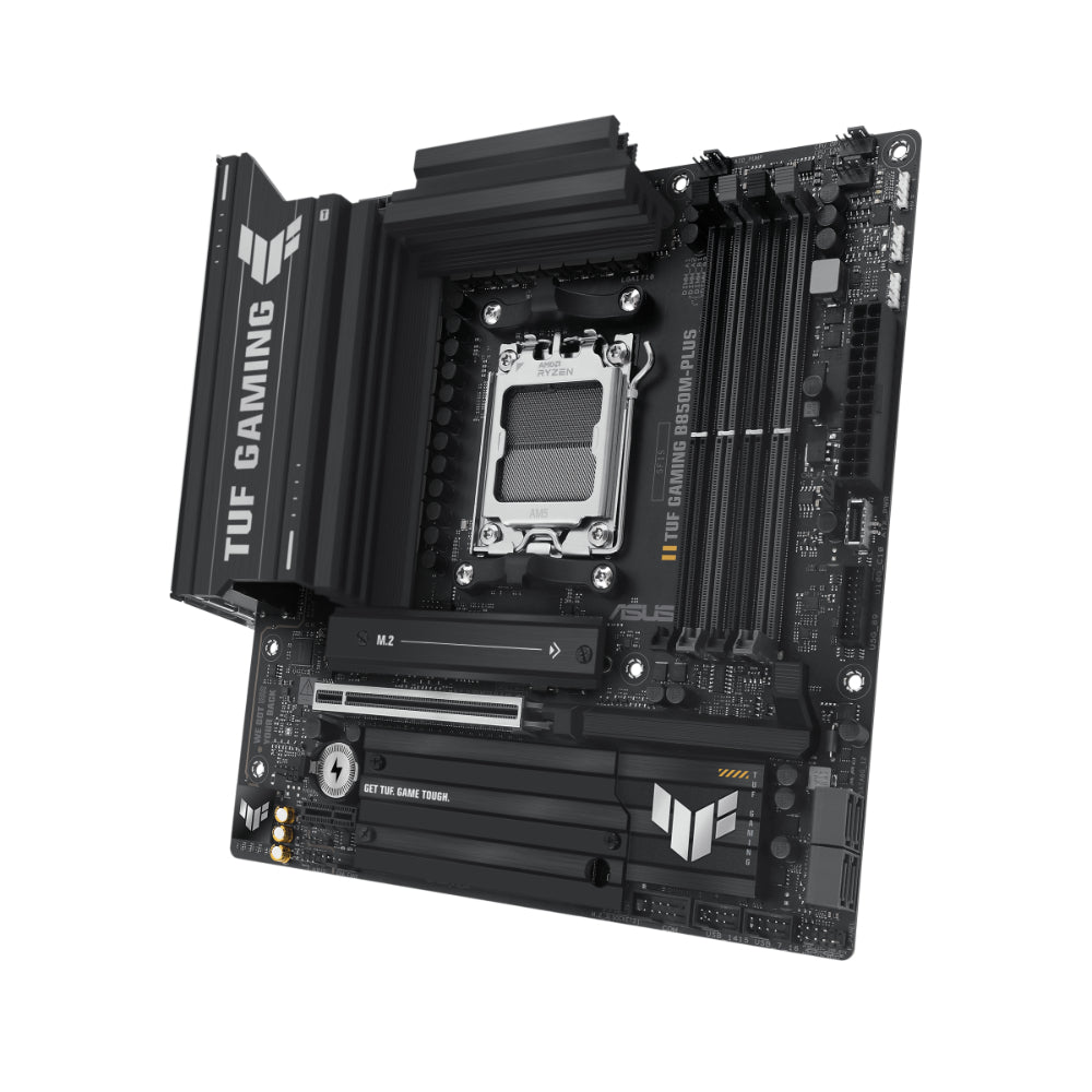 ASUS TUF GAMING B850M-PLUS Micro-ATX Motherboard | AMD B850 Chipset, AM5 Socket, DDR5 Support, PCIe 5.0 M.2, Realtek 2.5Gb Ethernet, USB 3.2 Gen 2, and Aura Sync RGB