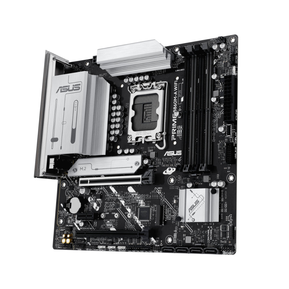ASUS PRIME B860M-A WIFI-CSM | Micro-ATX Motherboard Ultimate DDR5 | Wi-Fi 6E PCIe 5.0 for AI | Gaming Creative Power
