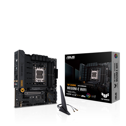 ASUS TUF GAMING B650M-E WIFI | Micro-ATX Gaming Motherboard with DDR5, PCIe 5.0, Wi-Fi 6 & Military-Grade Durability