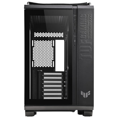 ASUS TUF GAMING GT502 | Mid Tower Case | Dual-Chamber Design | Tempered Glass Panels | Extensive Cooling Support | Military-Grade Style