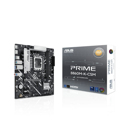 ASUS PRIME B860M-K-CSM D5 | Intel® B860 Micro-ATX Motherboard | LGA 1851 | DDR5 Support | PCIe 5.0 | Wi-Fi 7 | Business-Class Reliability