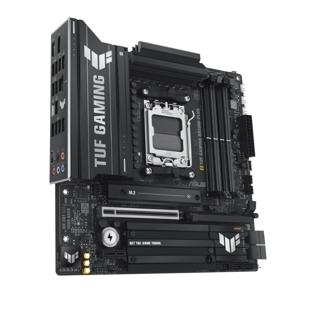 ASUS TUF GAMING B850M-PLUS Micro-ATX Motherboard | AMD B850 Chipset, AM5 Socket, DDR5 Support, PCIe 5.0 M.2, Realtek 2.5Gb Ethernet, USB 3.2 Gen 2, and Aura Sync RGB