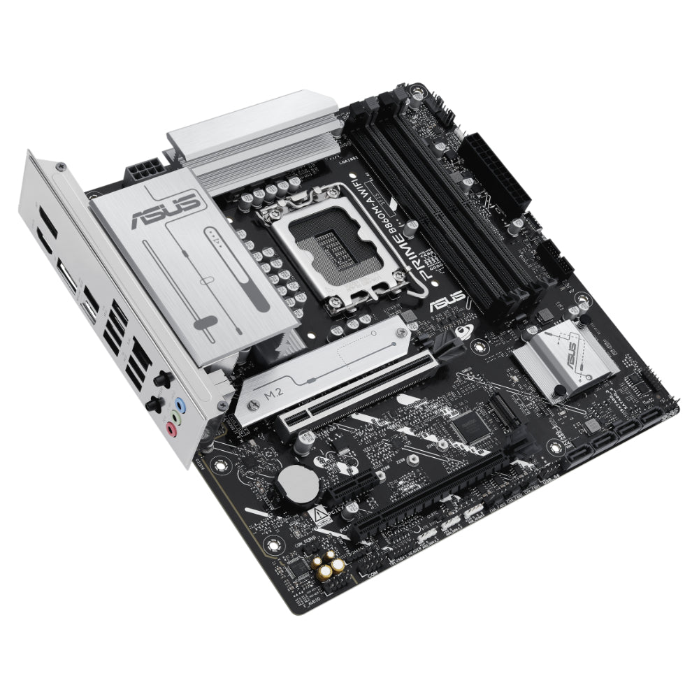ASUS PRIME B860M-A WIFI-CSM | Micro-ATX Motherboard Ultimate DDR5 | Wi-Fi 6E PCIe 5.0 for AI | Gaming Creative Power