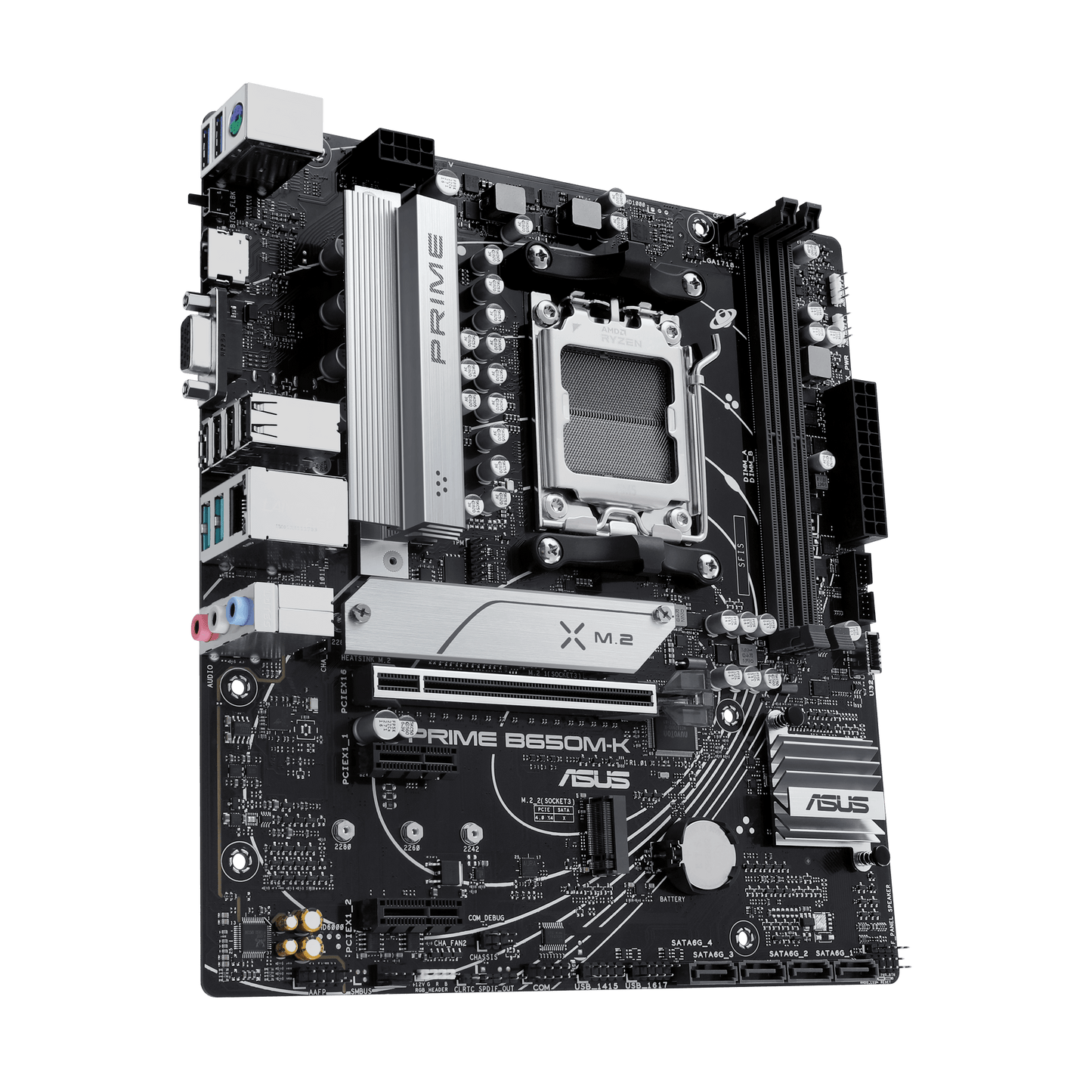 ASUS PRIME B650M-K | Micro-ATX Motherboard with DDR5, PCIe 5.0, & 2.5Gb Ethernet