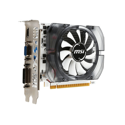 MSI GeForce GT N730 4GD3 V2 | NVIDIA GeForce GT 730 GPU | 4GB GDDR3 | 128-bit Memory Interface | PCIe 2.0 | HDMI + DVI-I + D-Sub | Low-Profile Design | For Entry-Level Gaming, Multimedia, and Display Expansion