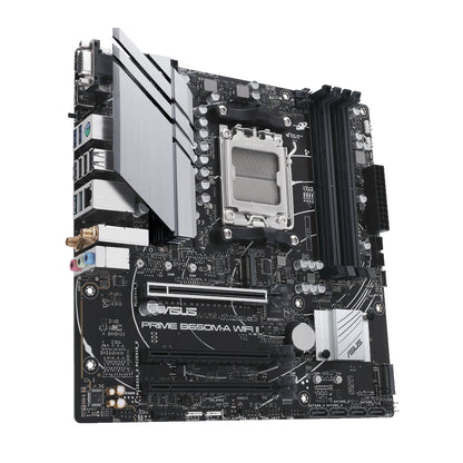 ASUS PRIME B650M-A WIFI II | AMD AM5 Micro-ATX Motherboard | DDR5 Support | PCIe 5.0 | Wi-Fi 6 | 2.5Gb Ethernet